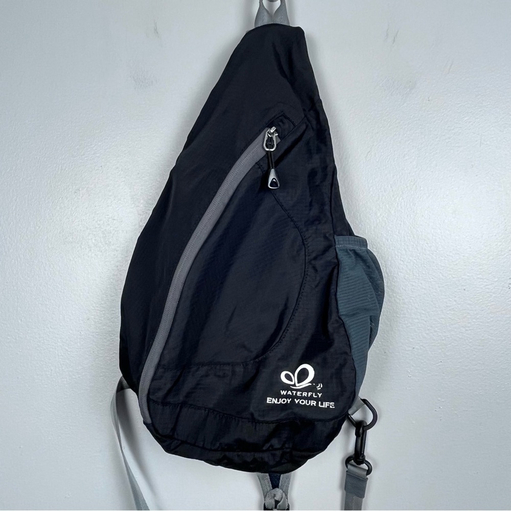 Waterfly Crossbody Nylon Sling Backpack; Hiking, City, Travel